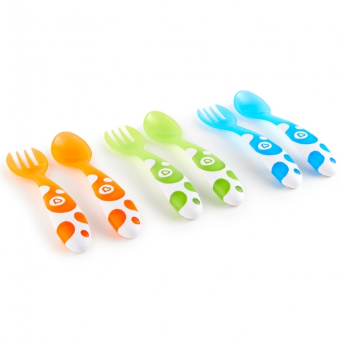Pack cucharas y tenedores multicolor (6 ud.) 4