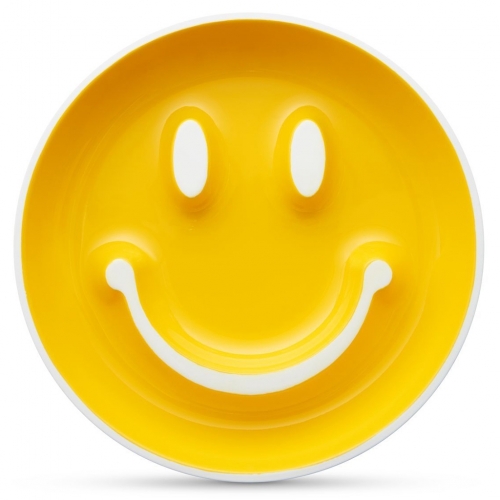 Pack plato con ventosa y cuchara de aprendizaje Smile - Amarillo 4