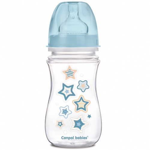 Biberón anticólicos boca ancha EasyStart 240ml - Newborn - Azul